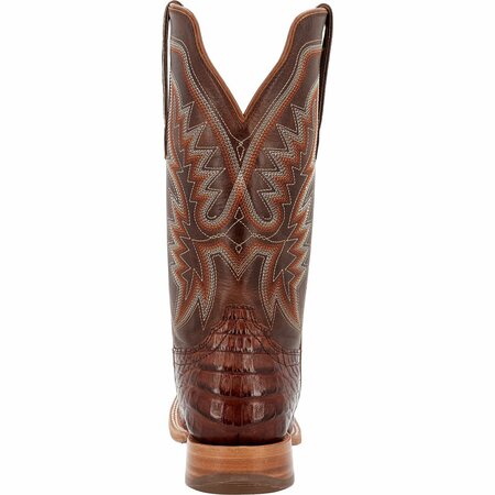 Durango Men's PRCA Collection Caiman Belly Western Boot, COGNAC/CIGAR, M, Size 9.5 DDB0471